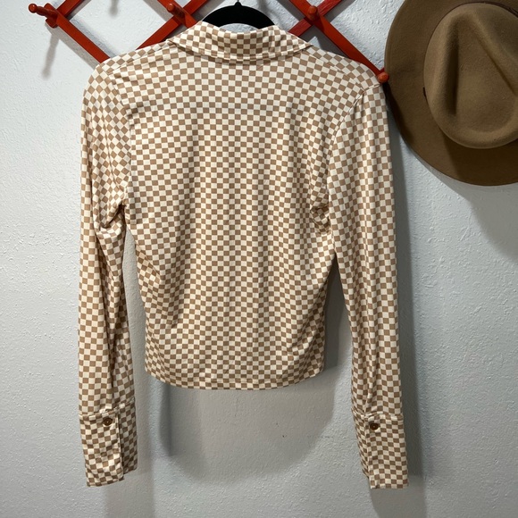 Abercrombie & Fitch Checkered Cropped Long sleeve - Picture 8 of 8